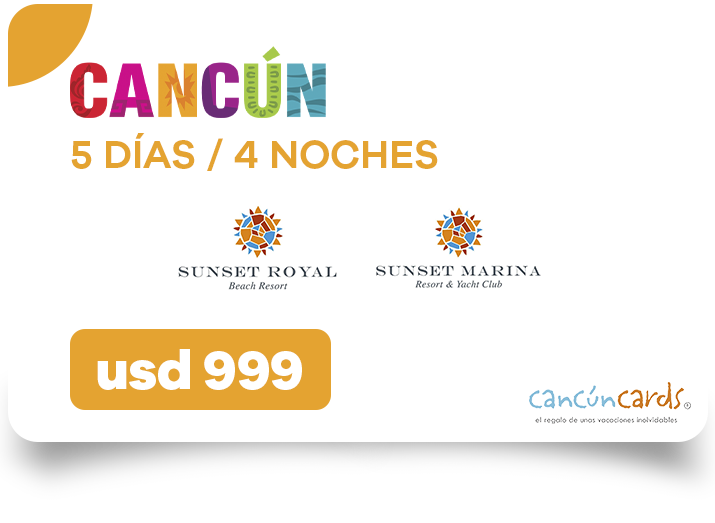 CANCÚN SUNSET CARD